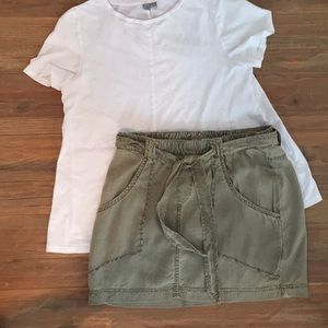 Green cargo-style skirt by Bella Dahl - Sz S